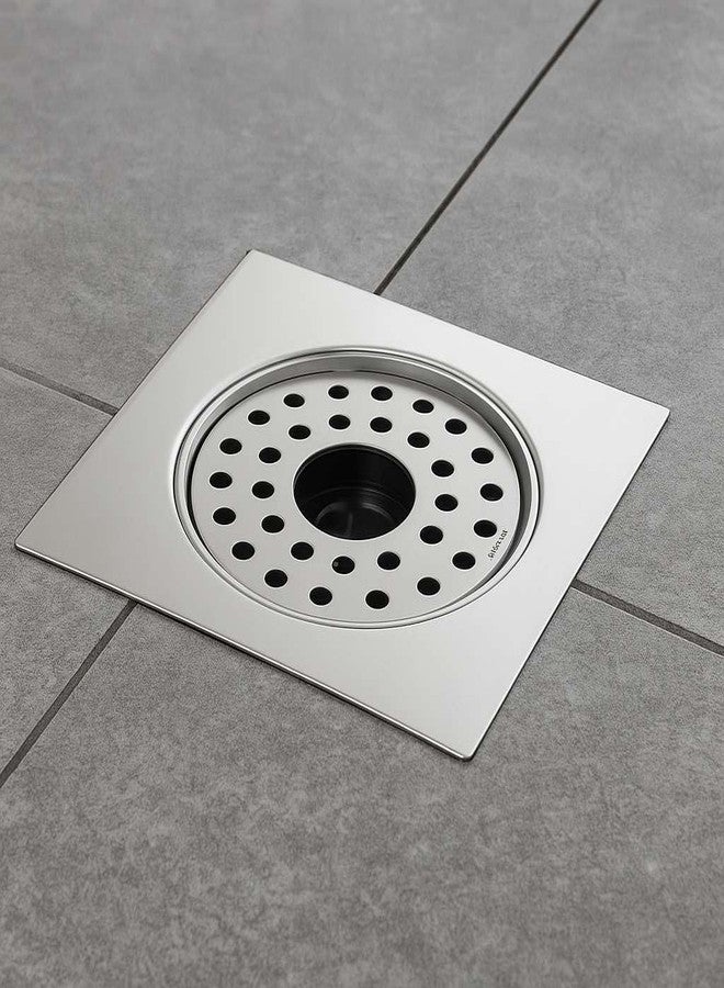 Ontap Stainless Steel Floor Drainer with Hole | 5 Inches Bathroom Floor Jali | Anti Cockroach with Hole | Floor Trap Jali | Bathroom Drain Jali with Hole (Pack of 1) - Image 4
